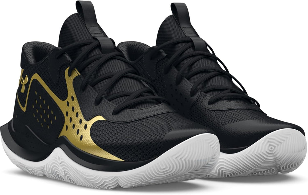 Under Armour Unisex Kinder 3026635Sneaker 36 EU 002 Schwarz Schwarz Metallic Gold, 36 EU 002 Schwarz