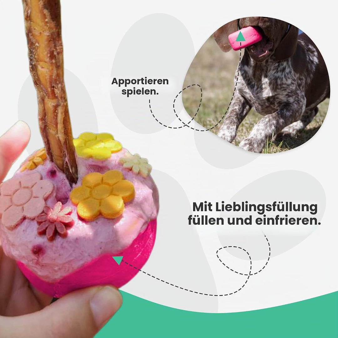 Bully Stick Halter - Grösse Klein Interaktives Hundespielzeug, Slow Feeder, Leckerli-Spender, Kauspi