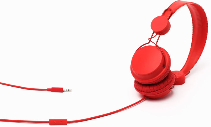 Coloud Colors Red On-Ear Kopfhörer mit Mikrofon und Fernsteuerung (Stufenlose Grössenverstellung) ro