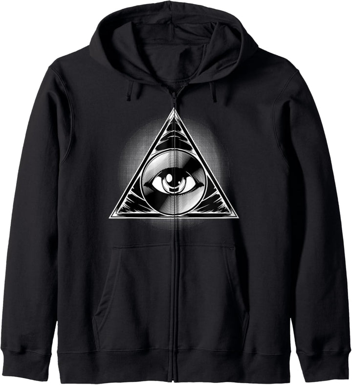 Allsehendes Auge Okkultismus Pyramide Auge der Vorsehung Kapuzenjacke