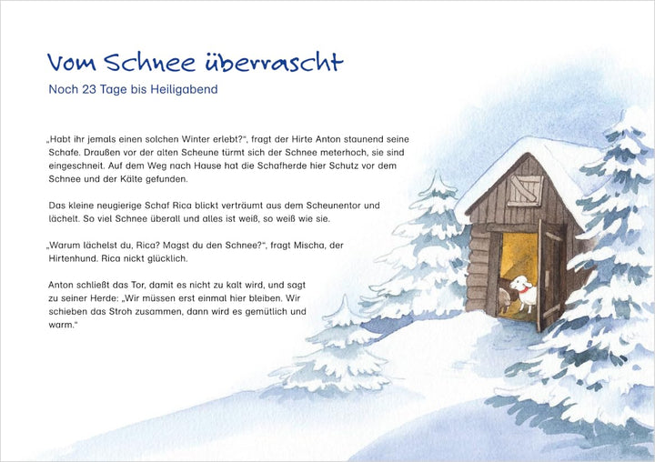 Rica erlebt Weihnachten. Ein Folien-Adventskalender zum Vorlesen und gestalten eines Fensterbildes (