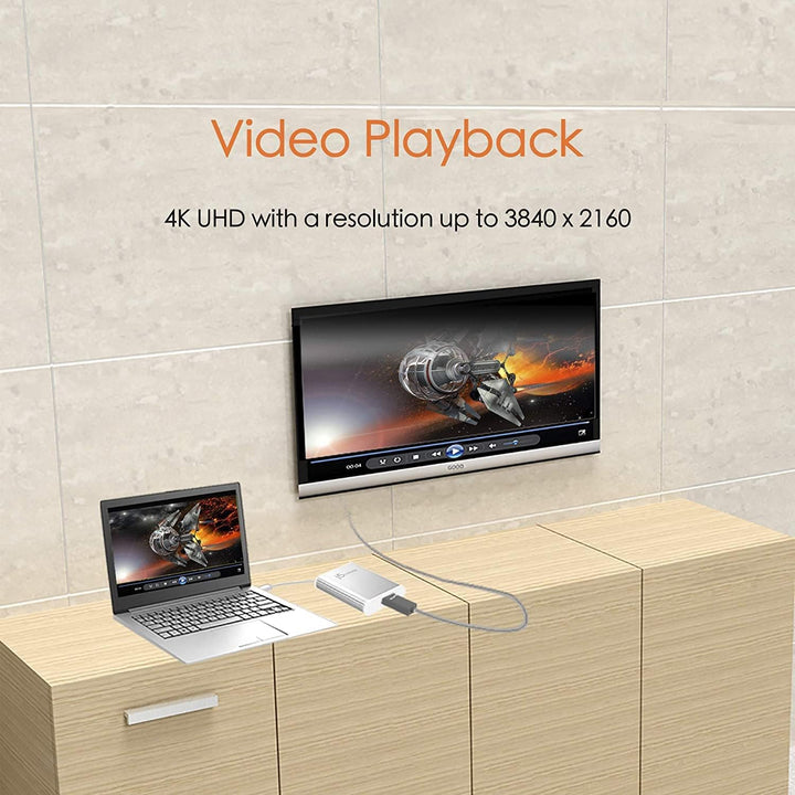 j5create USB 3.0 zu 4K HDMI Display-Adapter- USB 3.0 Typ-A Stecker | HDMI Buchse | 4K UHD | Auflösun