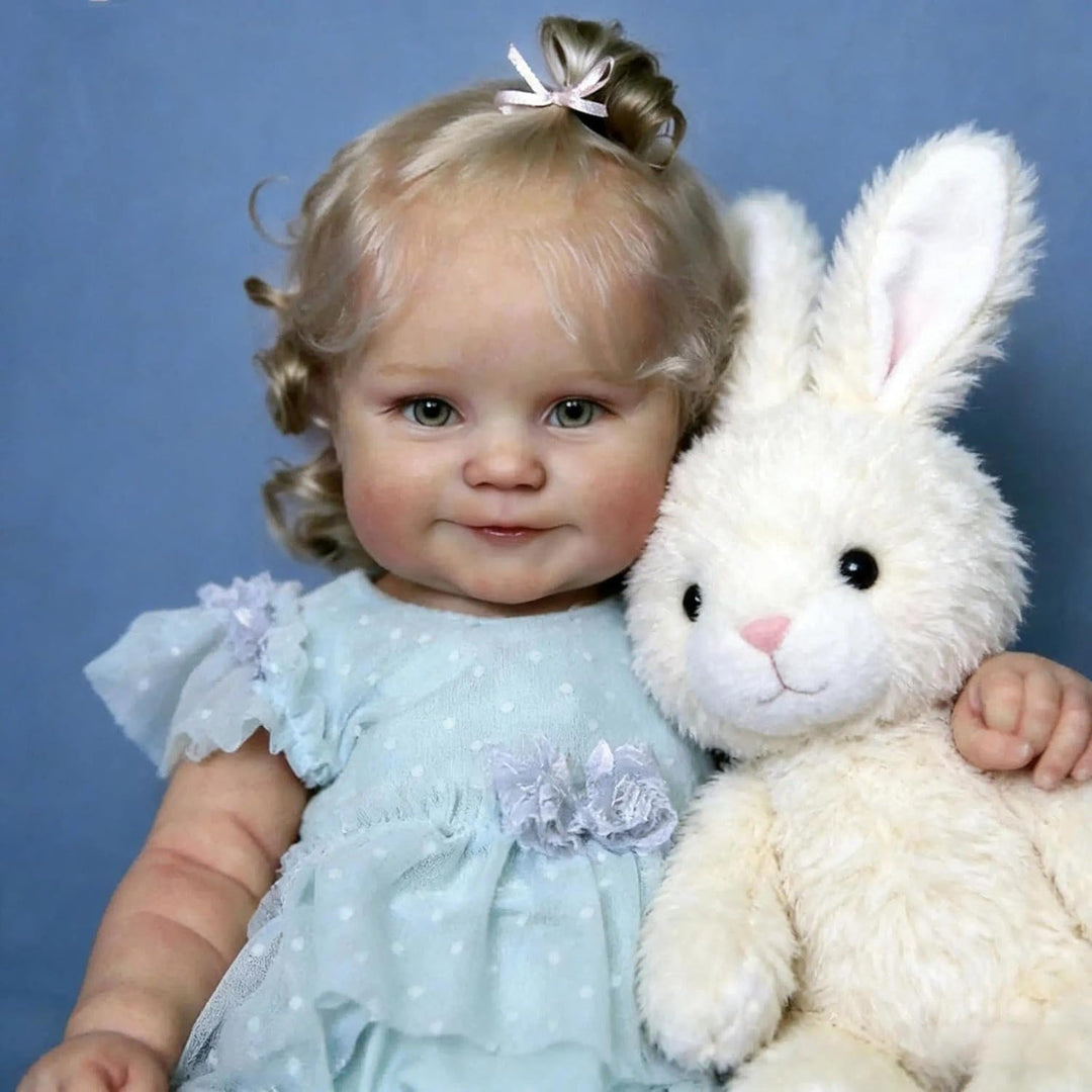 Zero Pam Reborn Baby Vollsilikon Lebensecht Mädchen, 50CM Lebensechte Baby Puppe Mit Haaren, Realist