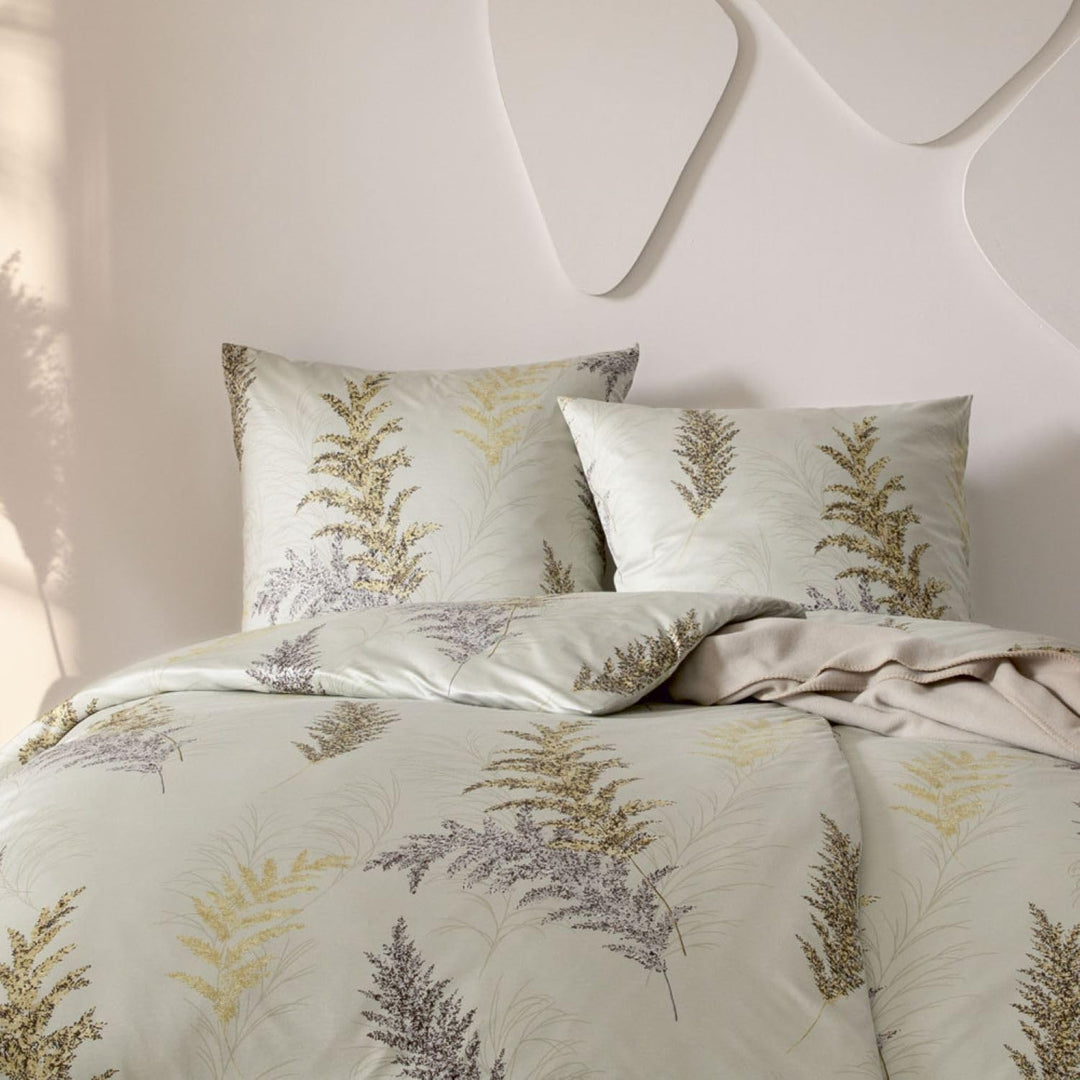 ESTELLA Mako Interlock Jersey Bettwäsche Fiamma Schilf 155x220 cm + 80x80 cm, 155x220 cm + 80x80 cm
