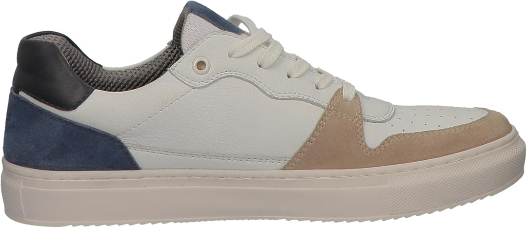 TOM TAILOR Herren 7458000003 Sneaker 45 EU White Navy, 45 EU White Navy