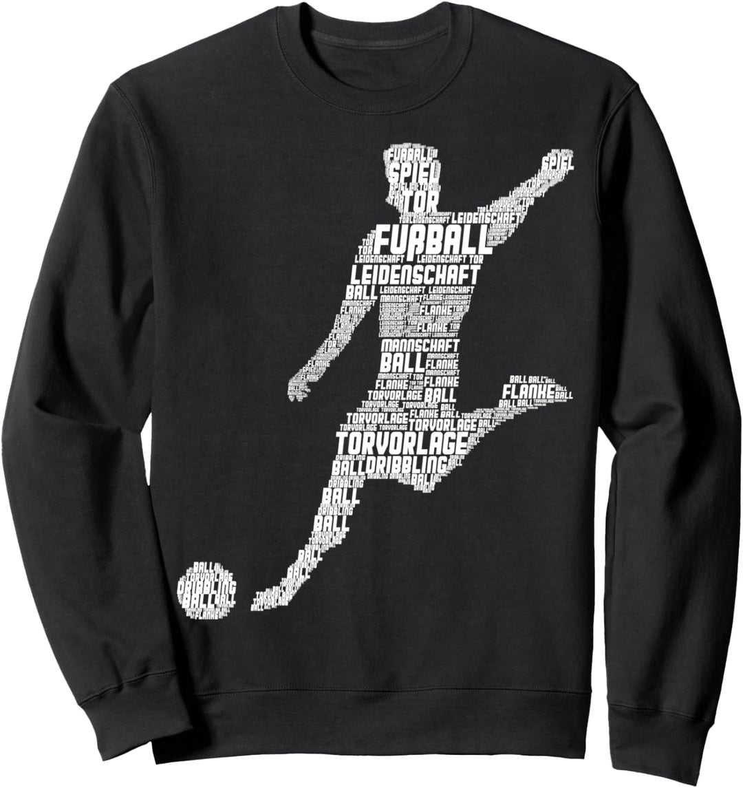 Fussballer Fussball Kinder Jungen Herren Sweatshirt