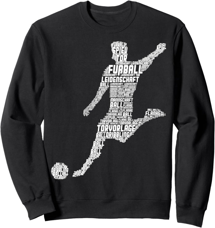 Fussballer Fussball Kinder Jungen Herren Sweatshirt