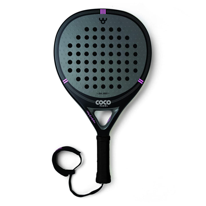 RC Five Padel-Schläger | 3K Carbon-Oberfläche | Eva-Softkern | Glasfaser &amp; Carbon-Rahmen | Kontrolle