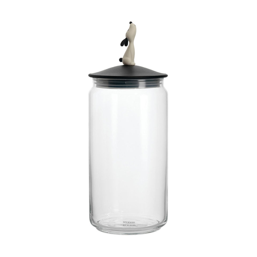 Alessi | LulàJar AMMI21 B - Design Behälter für Hundefutter mit Dekorierter Deckel, Glas un Thermopl