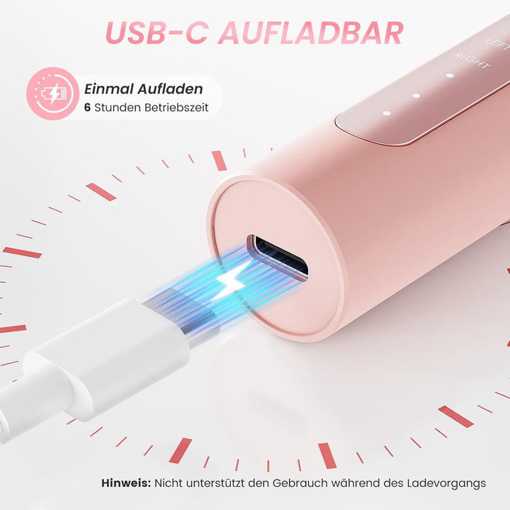 Nagelfräser Kabellos Elektrische Nagelfeile, 35000 U/Min Professionell Nail Drill, 15 in 1 Nagelfräs