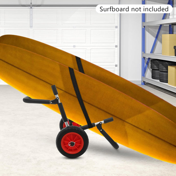 SUP Trolley, Platz für 2 Kajaks oder SUPs, Kajakwagen, Surfwagen Surfboard Transportwagen, 10-Zoll-R