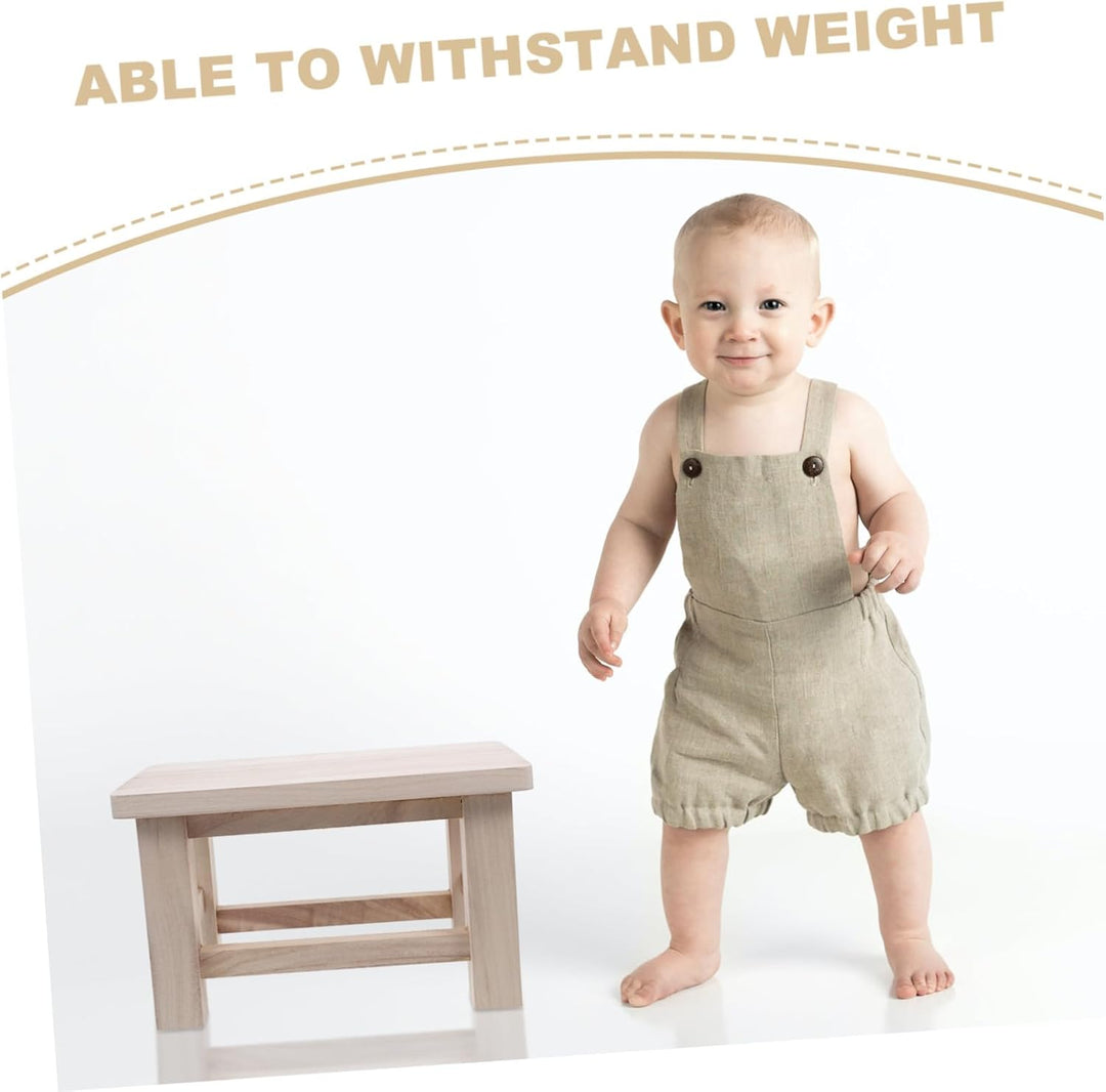 STOBAZA Kleiner Hocker Vielseitig als Sitz und Fussbank Kompakt Leicht für Schuhwechsel Zuhause und