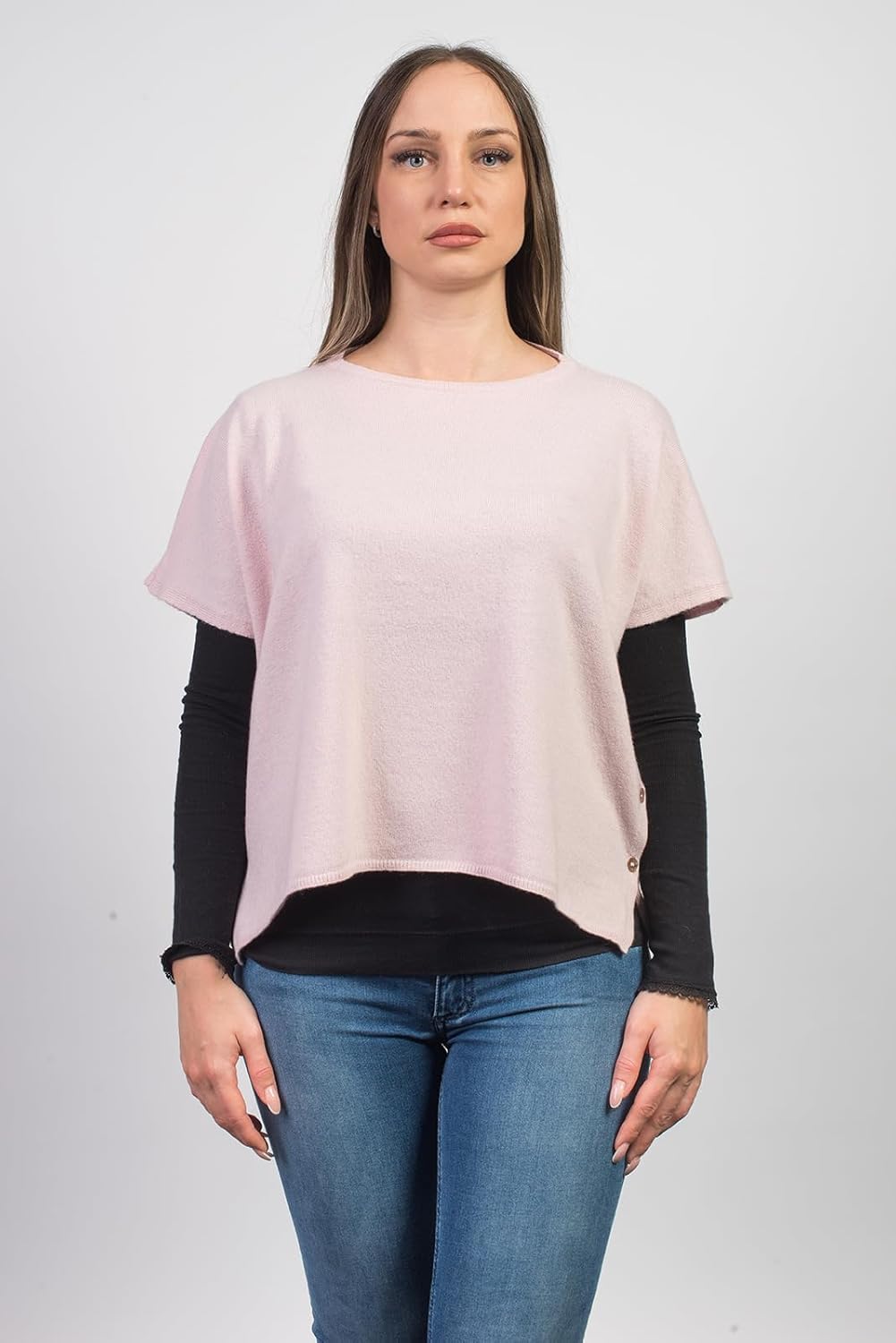 Dalle Piane Cashmere - Poncho mit Knöpfen aus Kaschmir-Gemisch - für Damen Einheitsgrösse Grosse Grö