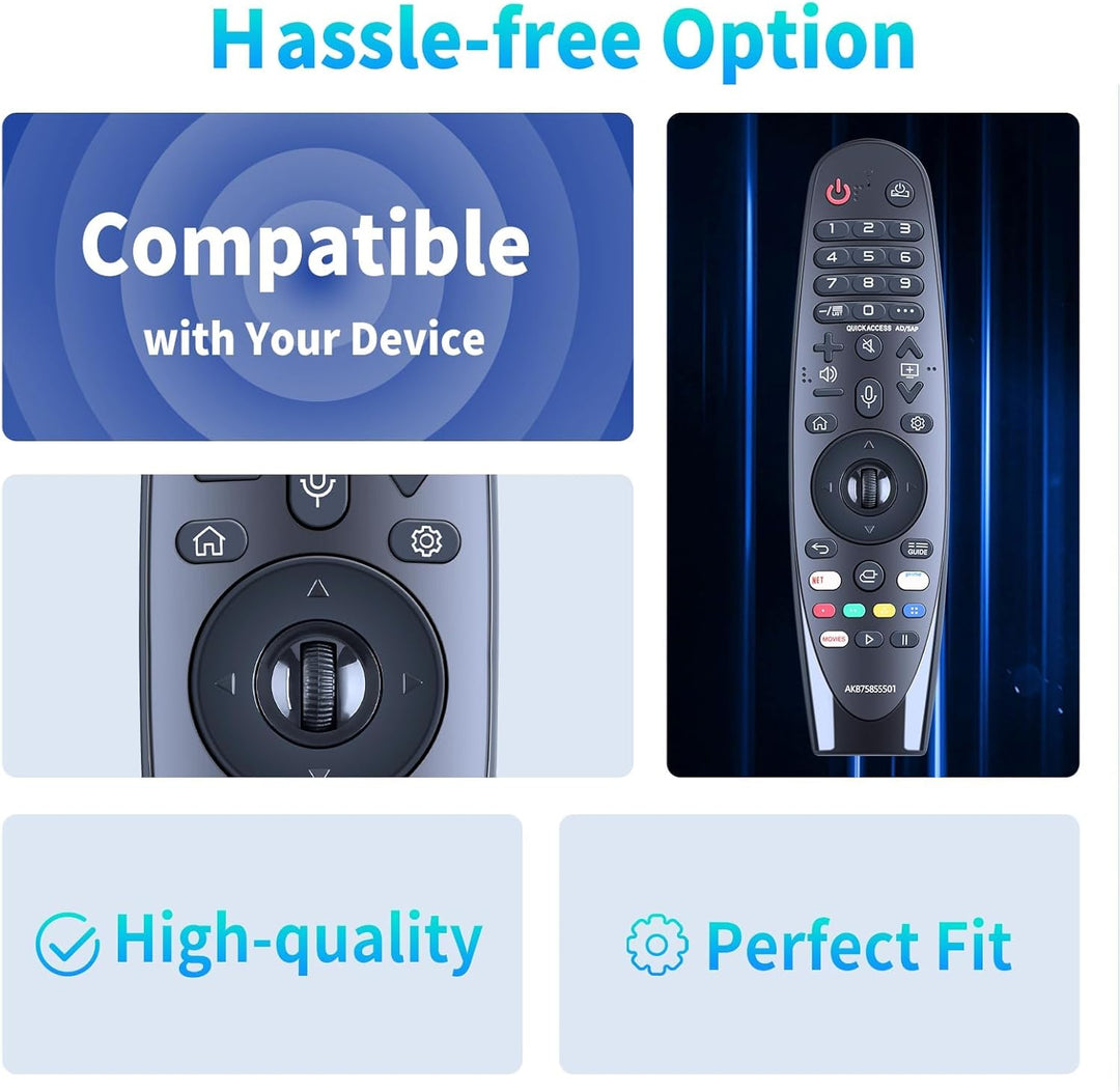AKB75855501 Sprachsteuerung Magic Fernbedienung Ersatz Kompatibel mit LG Smart TV 2020 - MR20GA MR21