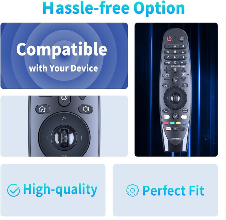 AKB75855501 Sprachsteuerung Magic Fernbedienung Ersatz Kompatibel mit LG Smart TV 2020 - MR20GA MR21