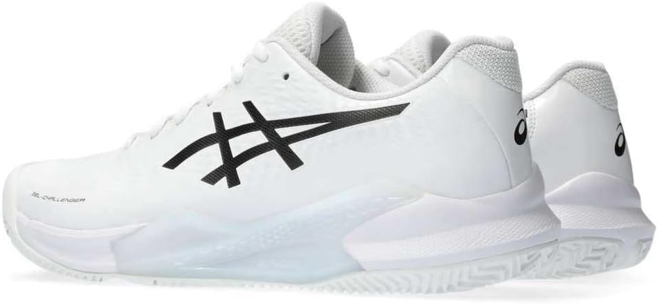 ASICS Damen Gel-Challenger 14 ClaySneaker 46 EU White Black, 46 EU White Black