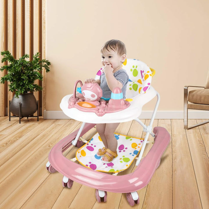 3-in-1 höhenverstellbare Lauflernhilfe für Babys und Mädchen, faltbare Baby-Lauflernhilfe mit 3 vers