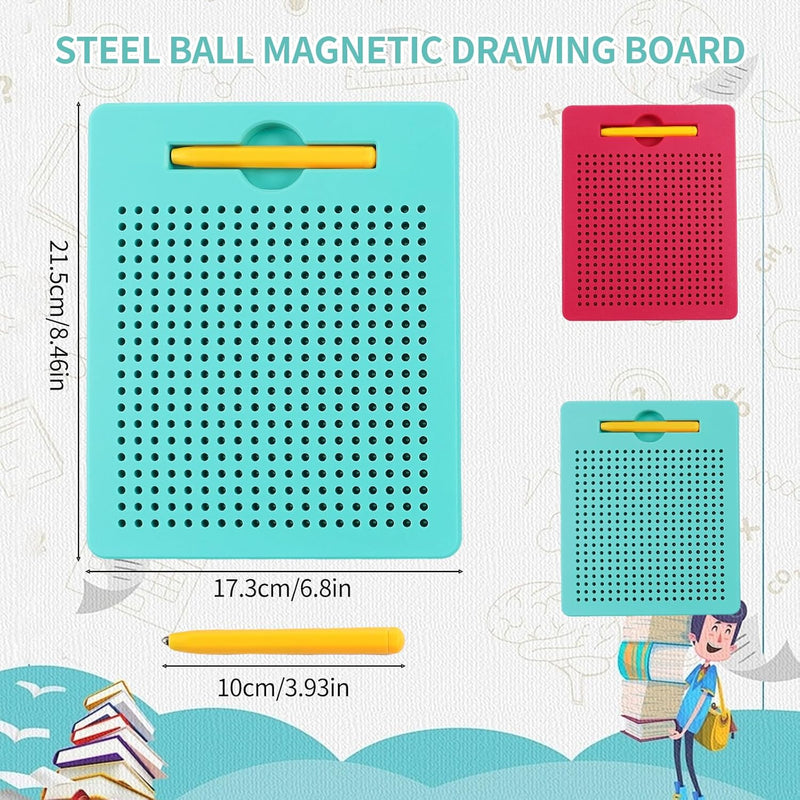AIVORO 2 Stück Kinder Magnetische Zeichenbretter: Kinderdas Magische Magnetspiel - Kleines Magnetisc