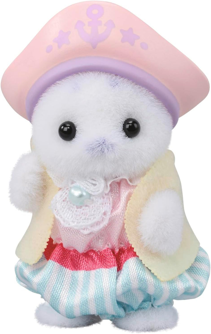 Sylvanian Families - 5820 Freizeitpark Spielset Wellenritt, samtige Tierfiguren, Robbe, Milchkatzen