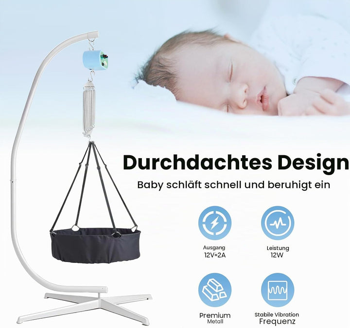 YyanLAK Motor Federwiege, Federwiege Baby Hängende Elektrische Wiege-Steuerung mit Einstellbarer Tim