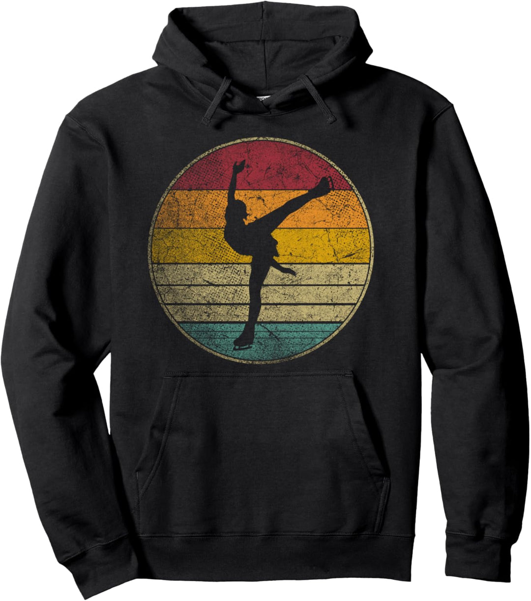 Eiskunstlauf Schlittschuh Skate Retro Style Vintage 70er 80er Jahre Pullover Hoodie