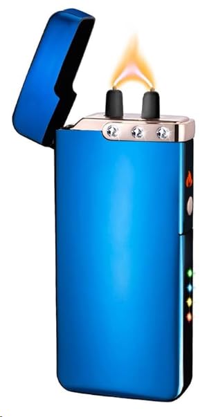 GADATOP Plasma Feuerzeug Sturmfeuerzeug Elektrische Feuerzeuge Coole Feuerzeuge Metallgehäuse Starkw