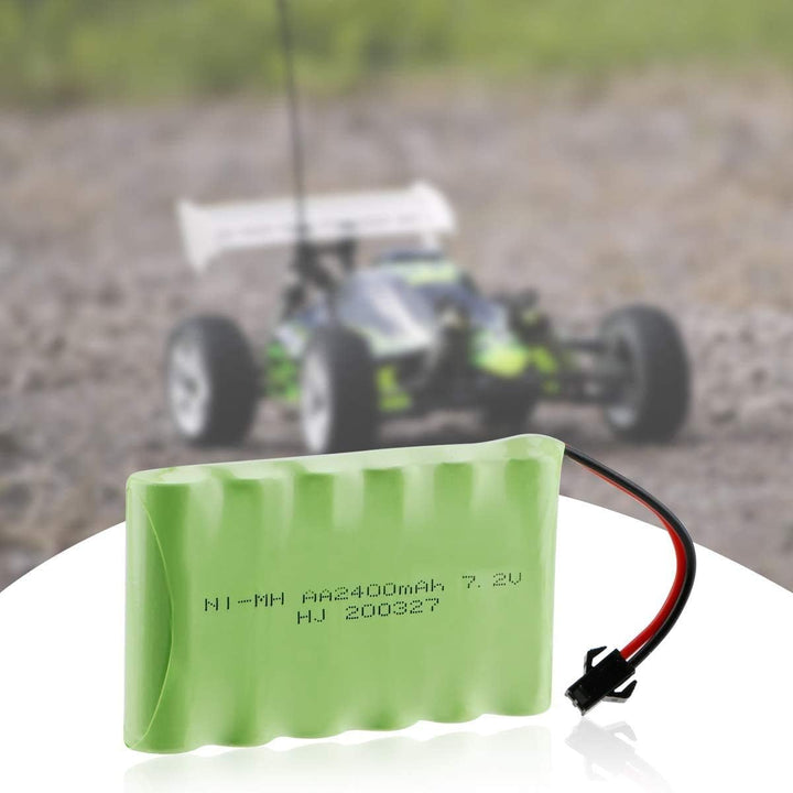 YUNIQUE Deutschland 1 Stück wiederaufladbare Batterie 7,2 V 2400 mAh NI-MH AA mit SM-2P 2Pin Plug un