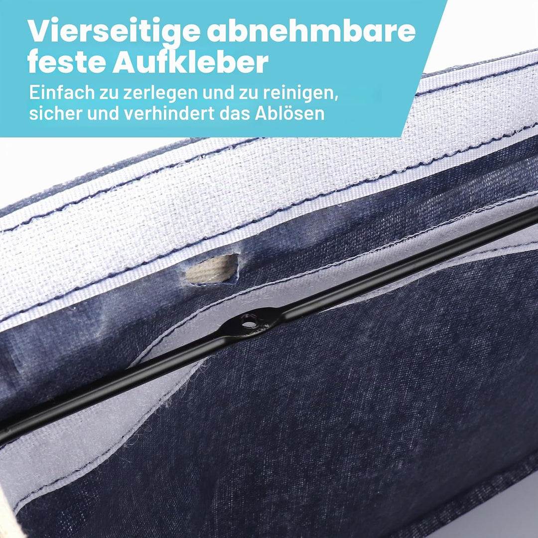 2 Pack Nachttisch-Hängeaufbewahrung Hängeorganizer mit 3 Fächern, Bett Organizer zum Einhängen, Häng