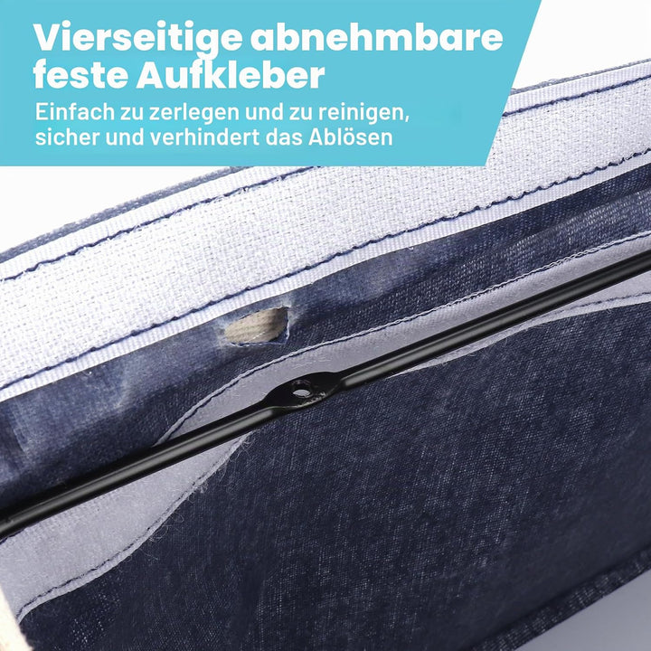 2 Pack Nachttisch-Hängeaufbewahrung Hängeorganizer mit 3 Fächern, Bett Organizer zum Einhängen, Häng