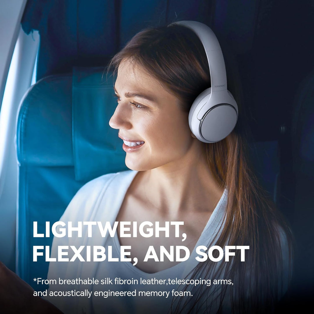 TONEMAC H2 Over-Ear Kopfhörer Bluetooth 5.3, HiFi Stereo,50 Std,Eingebautes Mikrofon, Faltbares für