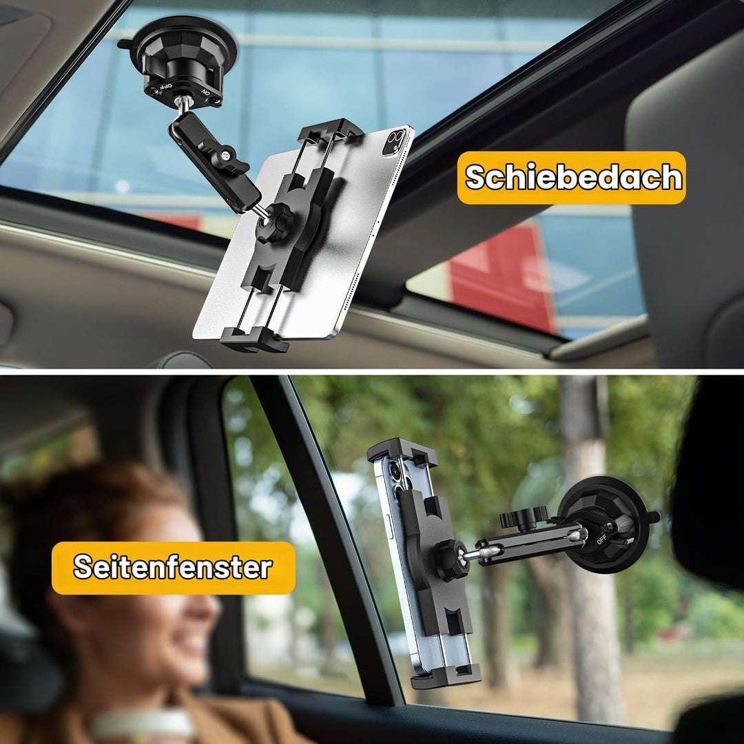 Robust Auto Tablet Halterung Starkem Saugnapf - Tablet Autohalterung Vorne, Armaturenbrett Windschut