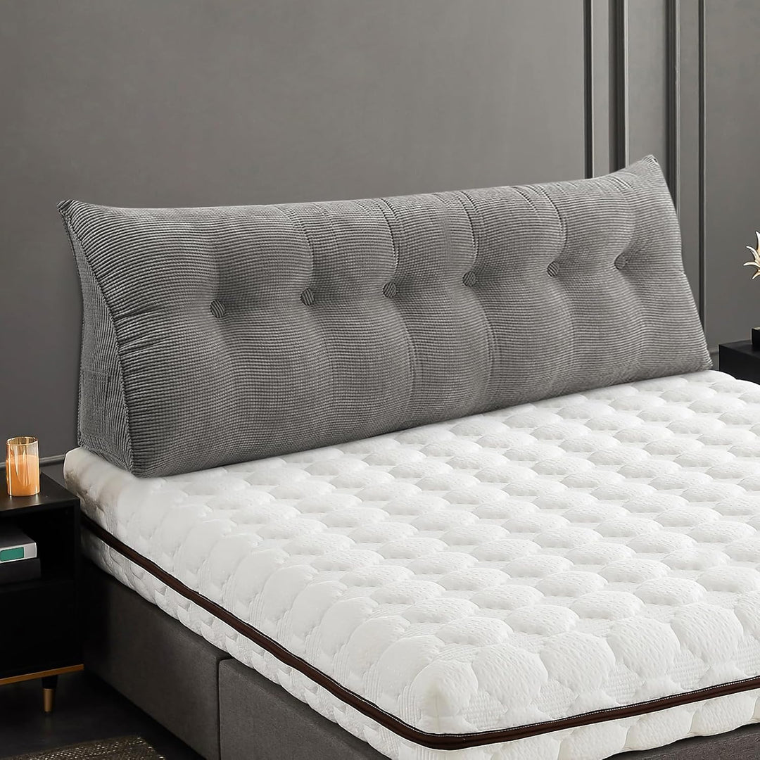 Lesekissen für Bett oder Sofa, dreieckig, Rückenlehne, Sofakissen, Kopfteil Baby, abnehmbare Hülle,