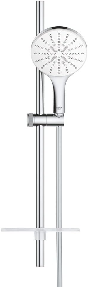 GROHE Rainshower 150 SmartActive | Brausestangenset 3 Strahlarten | Moon White | 26592LS0 Brausestan