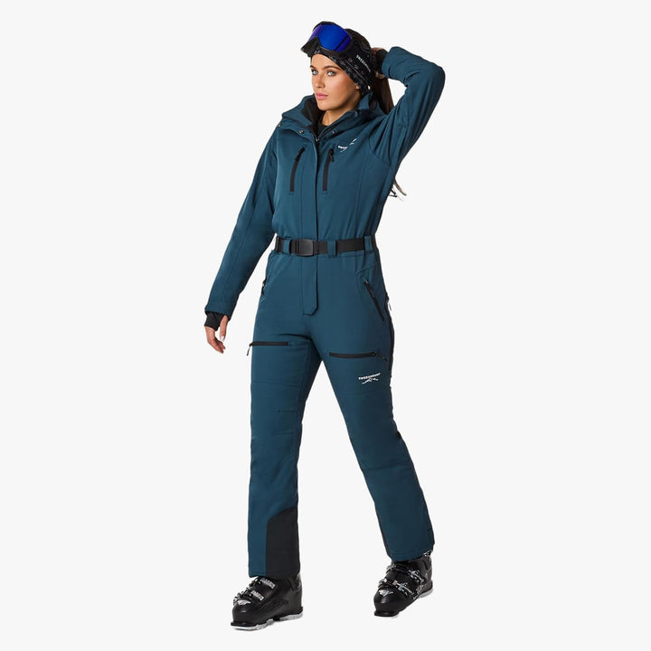 Swedemount Cervinia Skianzug für Damen 34 Dk. Steel Green/Black, 34 Dk. Steel Green/Black