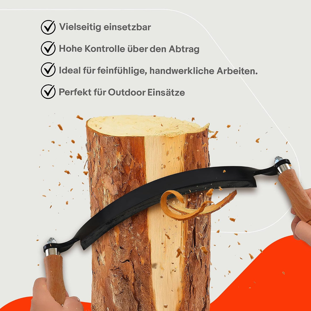 BITUXX 3er Set Zugmesser für Holz Ziehmesser Schäleisen Zieheisen 10" 13"