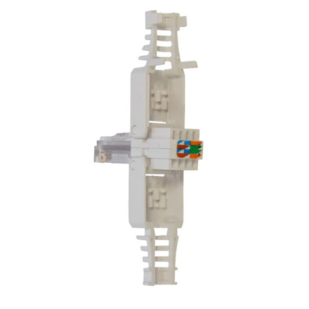 Premium X 50x Netzwerkstecker CAT6 RJ45 Adapter Kupplung für CAT5 und CAT6 Verlegekabel Patchkabel A