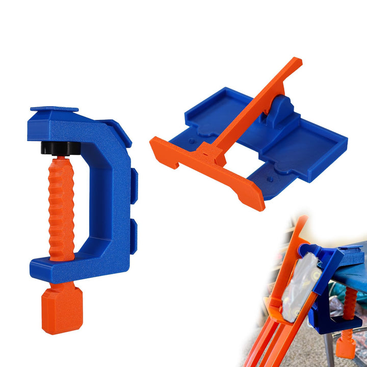 2-Spuriges Startgatter und Streckenklemmen Set für Hot Wheels, Robust aus PLA Kunststoff Startgatter