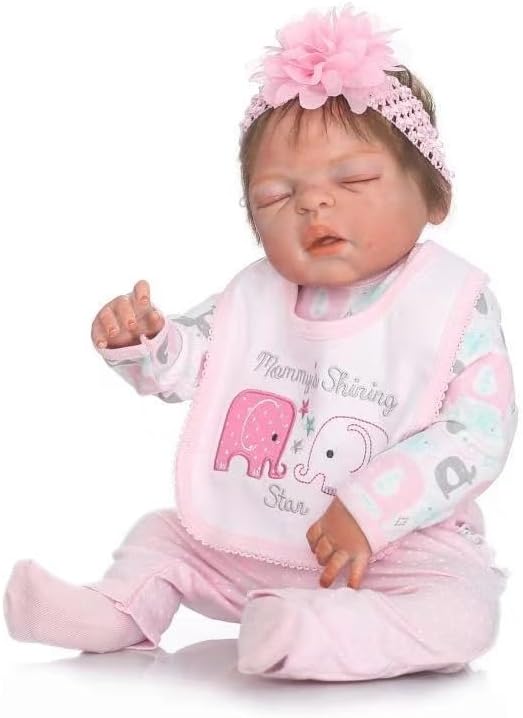 Scnbom Reborn Babys Madchen Kleidung lebensechte babypuppen for 17-24zoll wie echtes Puppen Toddler