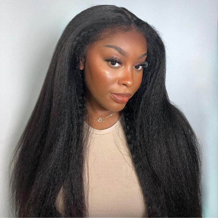 Echthaar Perücke 180% Density Real Hair Wig Human Hair Wigs For Women V Part Real Menschliches Haar