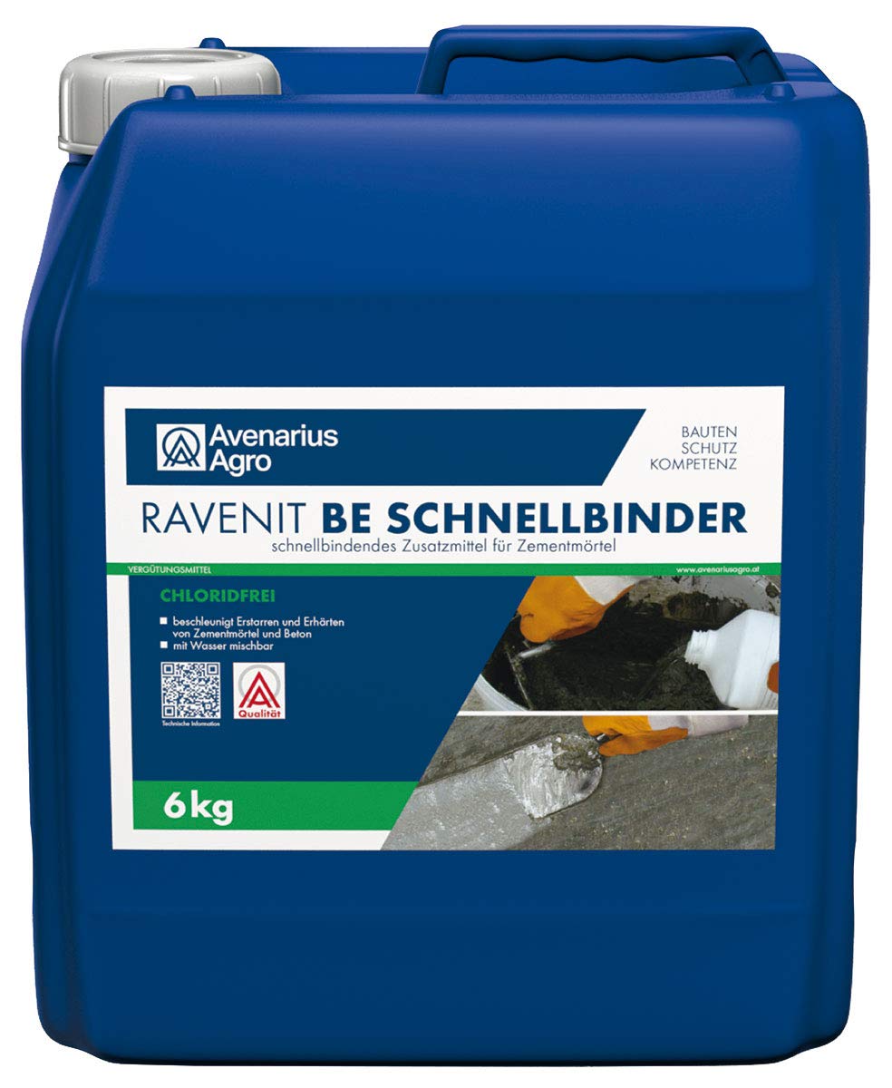 Ravenit BE Schnellbinder Beton Zement Schnell Erhärter (6 kg), 6 kg