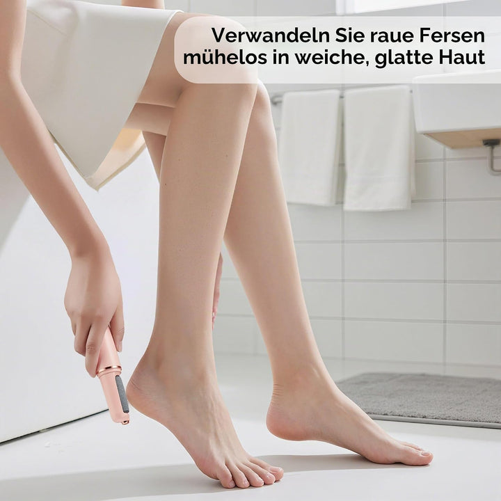 BarberBoss Elektrischer Hornhautentferner für Füsse, Tragbare Fussfeile, Wiederaufladbarer Hornhaute