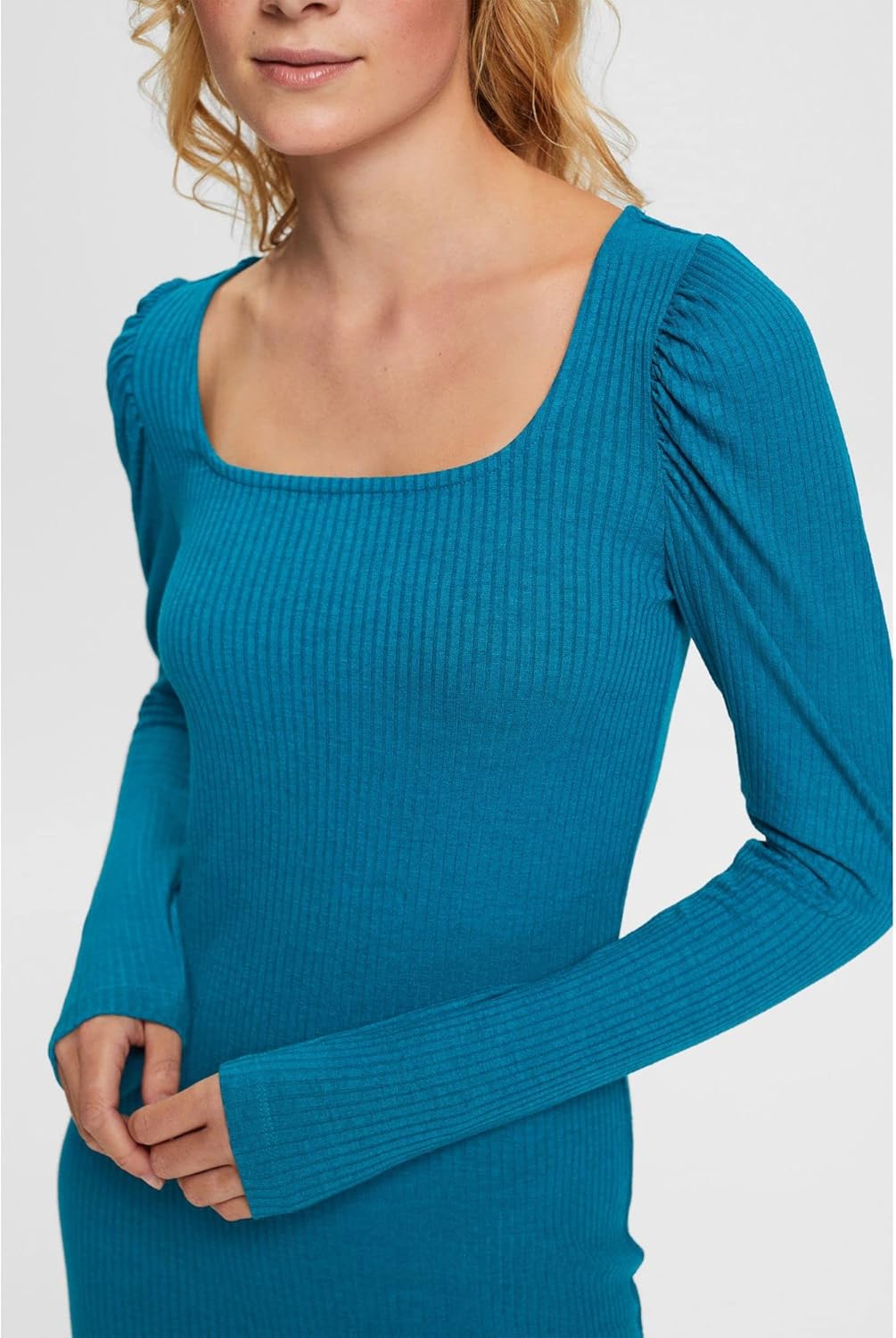 ESPRIT Damen Kleid, 455/Teal Blue
