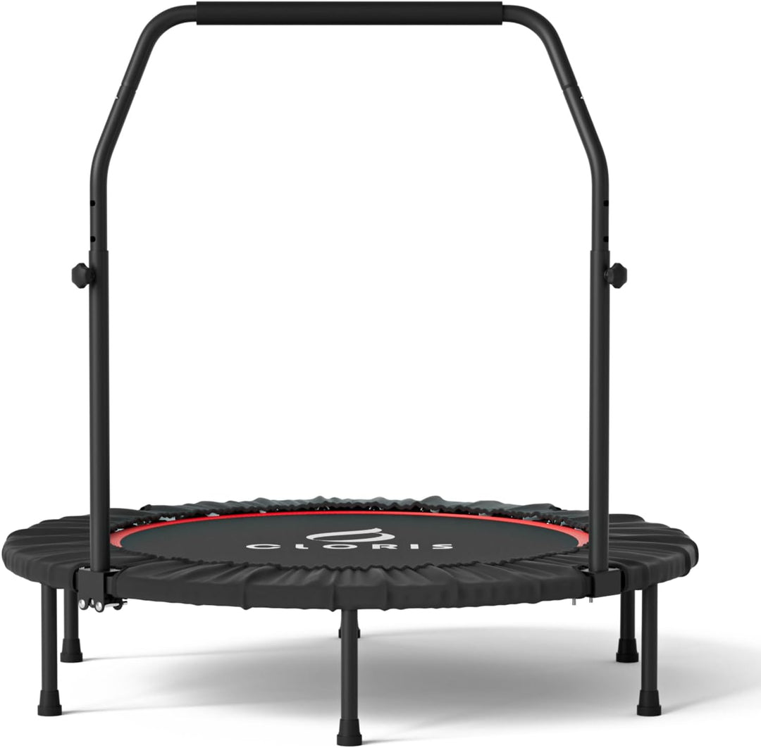CLORIS 101,6 cm faltbares Fitness-Trampolin – maximale Belastung 220bl, Rebounder mit verstellbarem