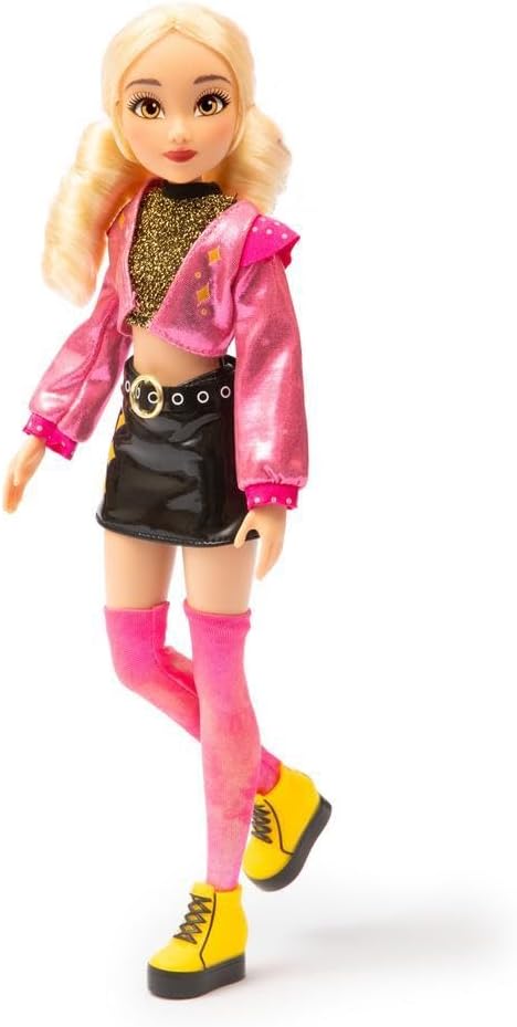 Winx Club Beauty Pop Doll – Stella with Glam Concert Outfit &amp; Glitter Gel – Fully Articulated Fairy