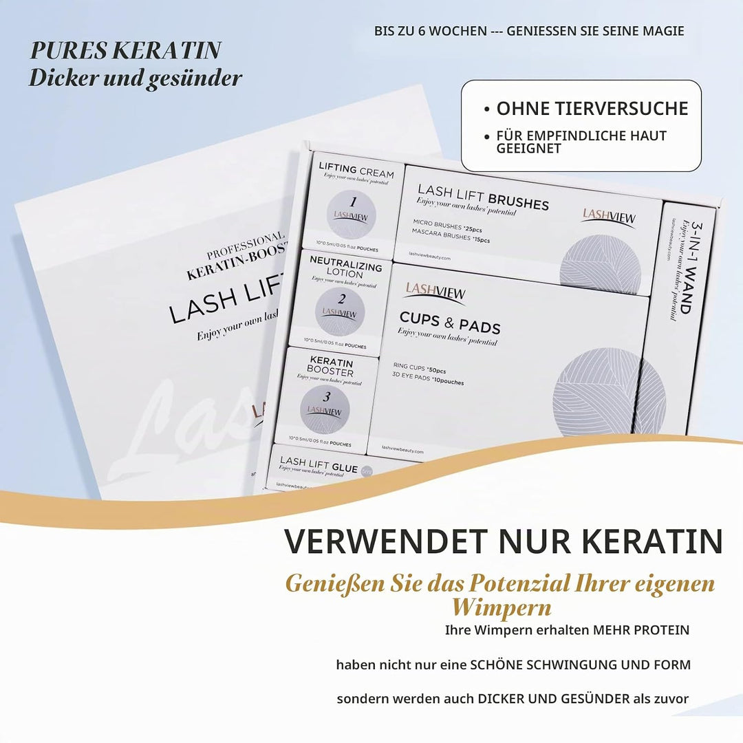 LASHVIEW Lash Lift Kit,Lash Lift,Professional Eyelash Perm Kit,Liquid Set,Semi-Permanent,Curling Per