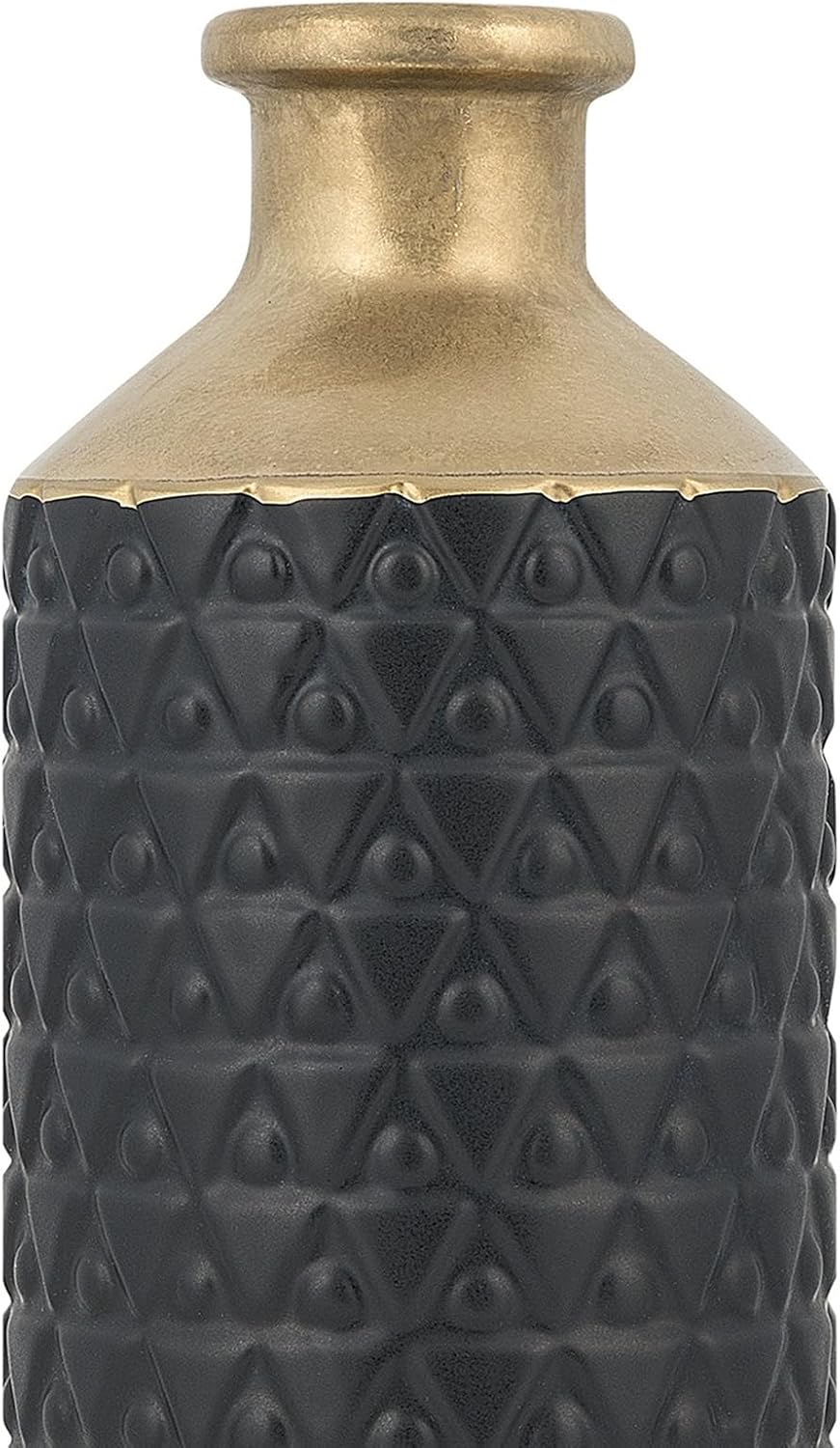 Hohe Vase im antiken Stil schwarz Arsin