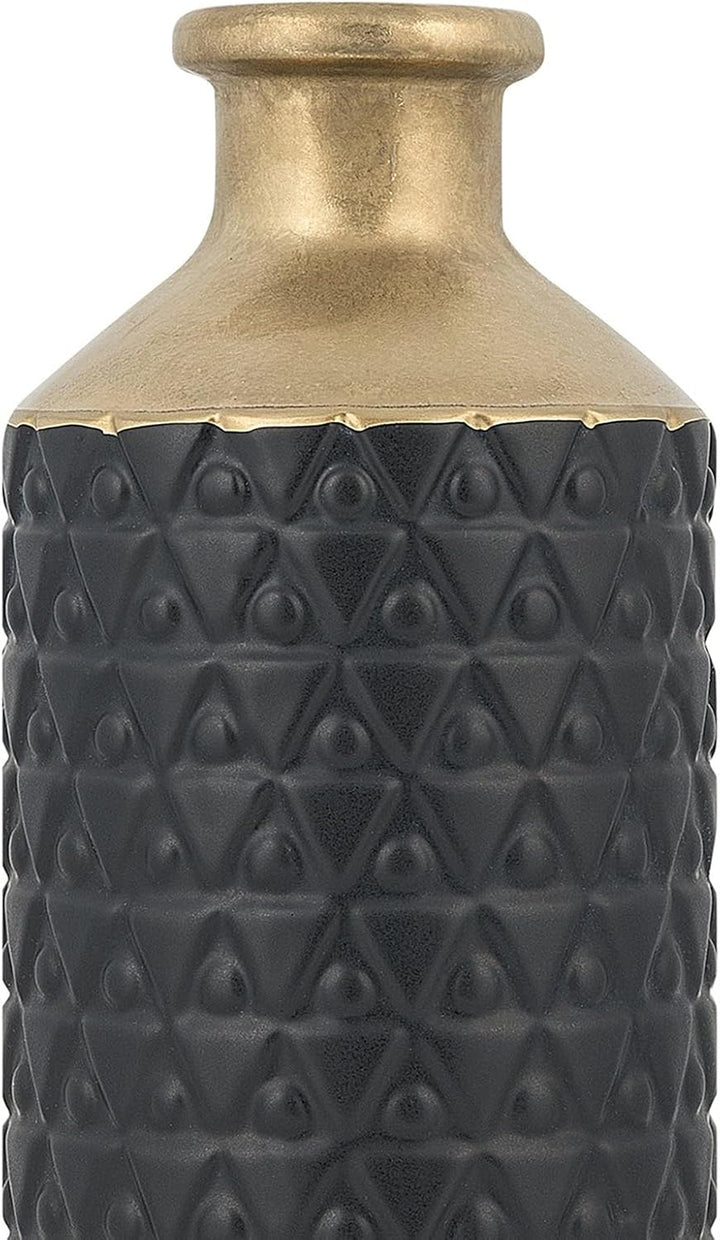 Hohe Vase im antiken Stil schwarz Arsin