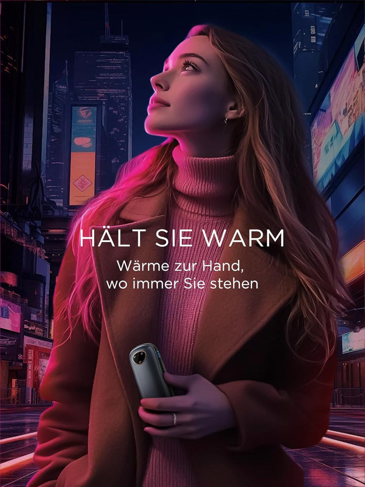 Wiederaufladbare Handwärmer 5000mAh【Geschenkbox】 Funme® Handwärmer Elektrisch USB Powerbank Wiederve