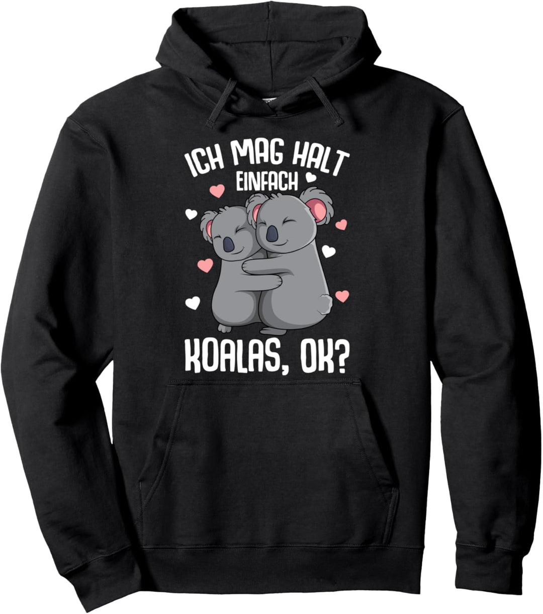 Koala Ich mag halt Koalas Koalabär Kinder Mädchen Damen Pullover Hoodie