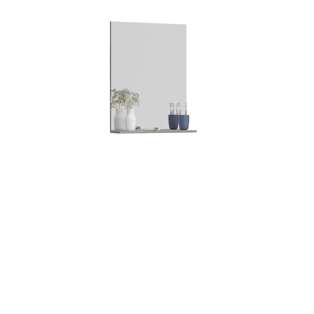 homes&amp;jones Badezimmer Spiegel Wandspiegel Badspiegel Soul, Holzwerkstoff, rauchsilber Nachbildung,